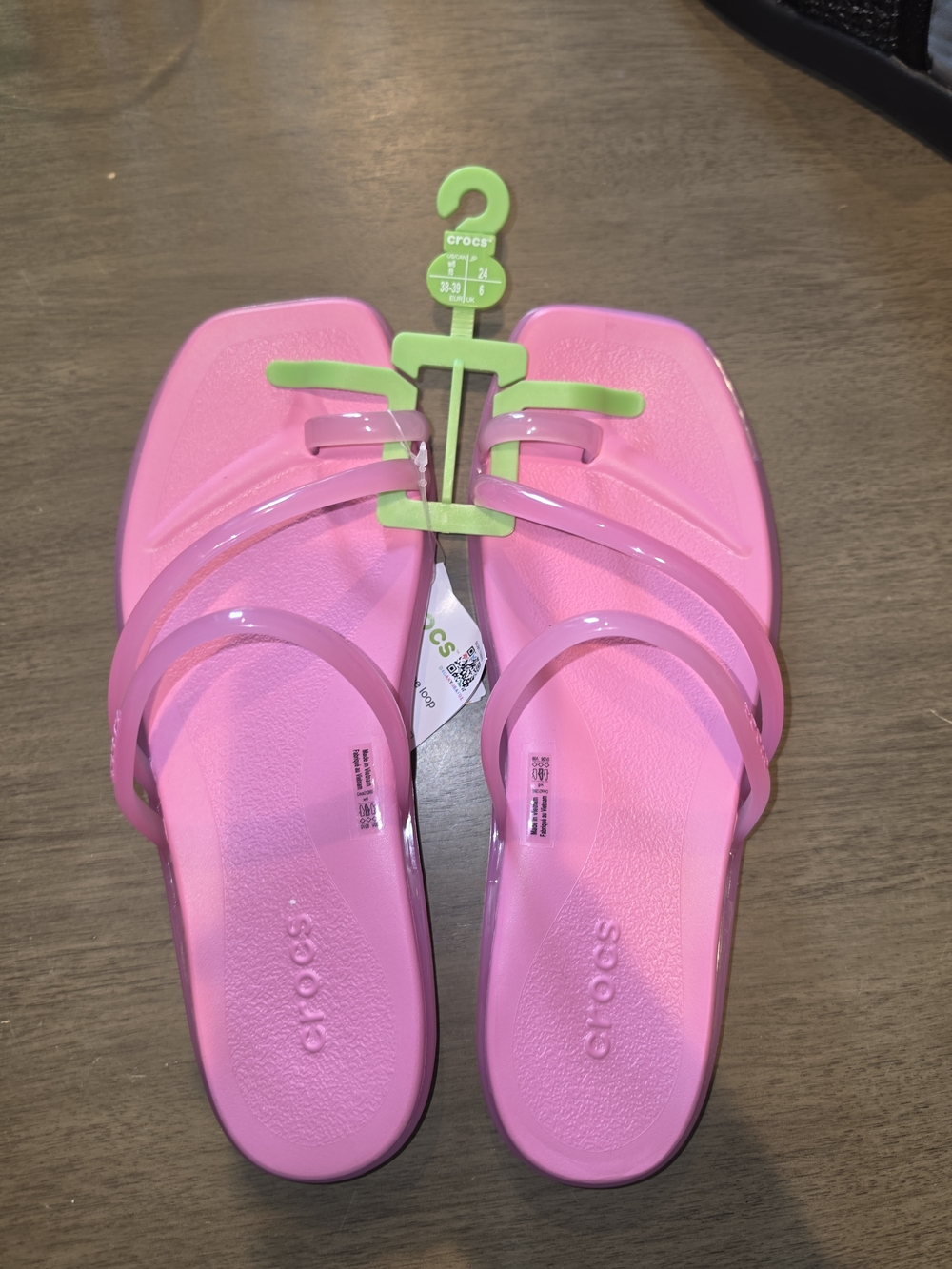 Crocs Women's Miami Jelly Toe Loop Sandals